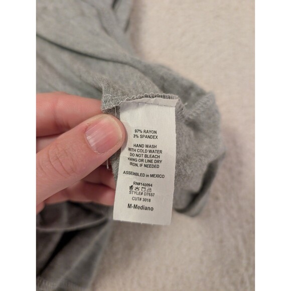 See You Monday Dress Womens M Grey Midi Sheath Bodycon Stretch Anthropologie - Picture 8 of 12